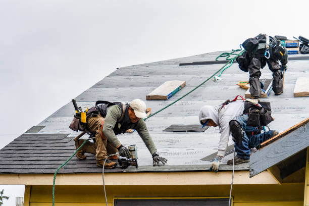 Professional Gutter Installation technician working in Memphis, IN